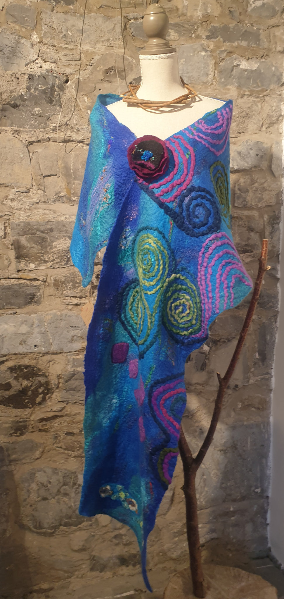 Wool & Silk Shawl Brooch