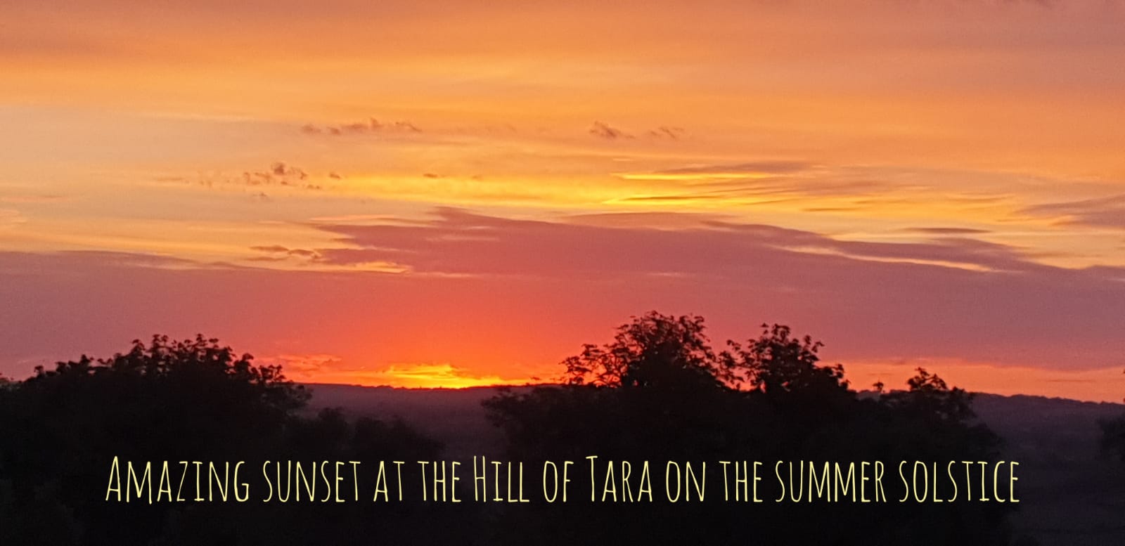 Ireland you beauty - amazing sunset at the Hill of Tara, Co.Meath